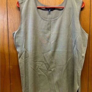 Ming Wang Tan Sleeveless Tank Top
